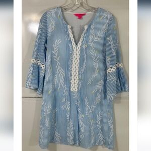 Lilly Pulitzer HOLLIE TUNIC DRESS IN ZANZIBAR BLUE